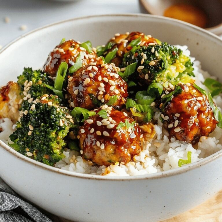 Succulent Sesame Chicken Meatball Bowls Recipe