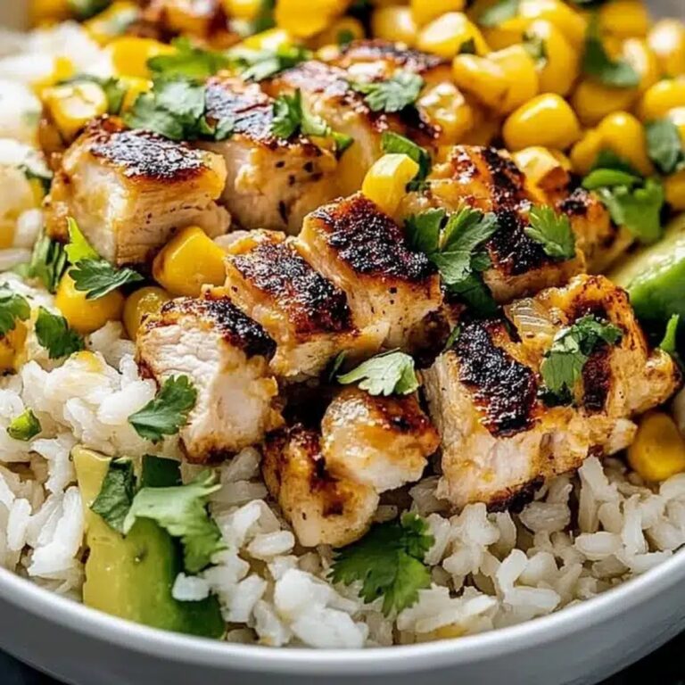 Street Corn Chicken Rice Bowl Recipe