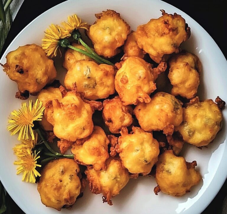 Homemade Dandelion Flower Fritters Recipe