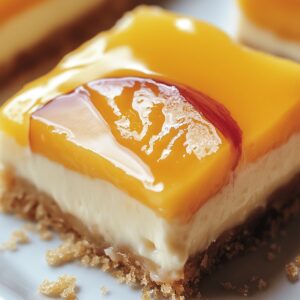 Velvety Peaches And Cream Cheesecake Bars Recipe