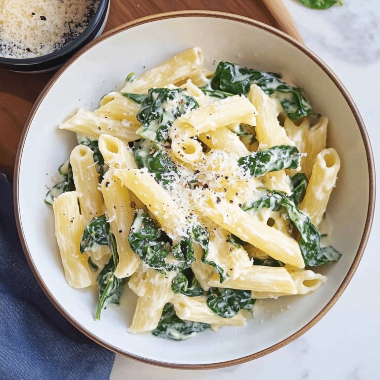 Vibrant Pasta With Spinach Recipe