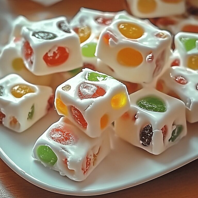 Sweet Jelly Nougat Candy Recipe