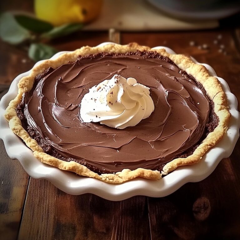 Old-Fashioned Chocolate Cream Pie Recipe