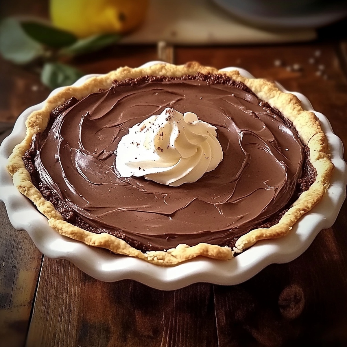 Old-Fashioned Chocolate Cream Pie Recipe