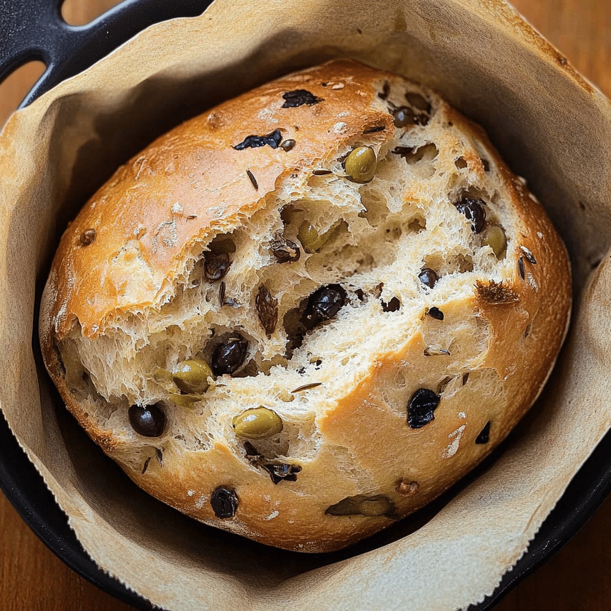 Rustic Olive Bread Recipe
