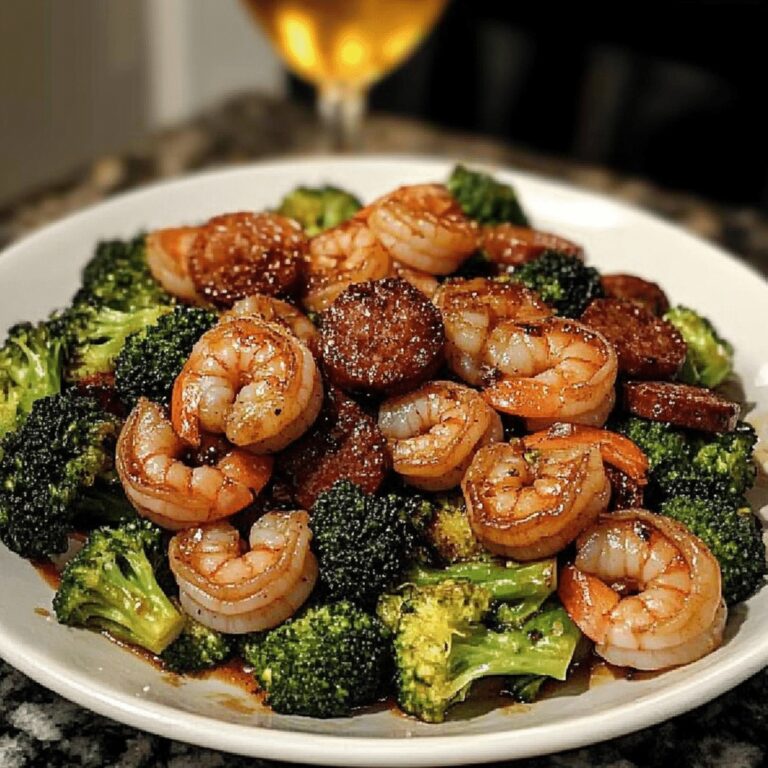 Honey-Glazed Shrimp, Sausage & Broccoli Medley Recipe