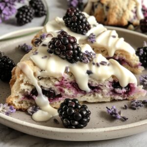 Blackberry Lavender White Chocolate Scones Recipe