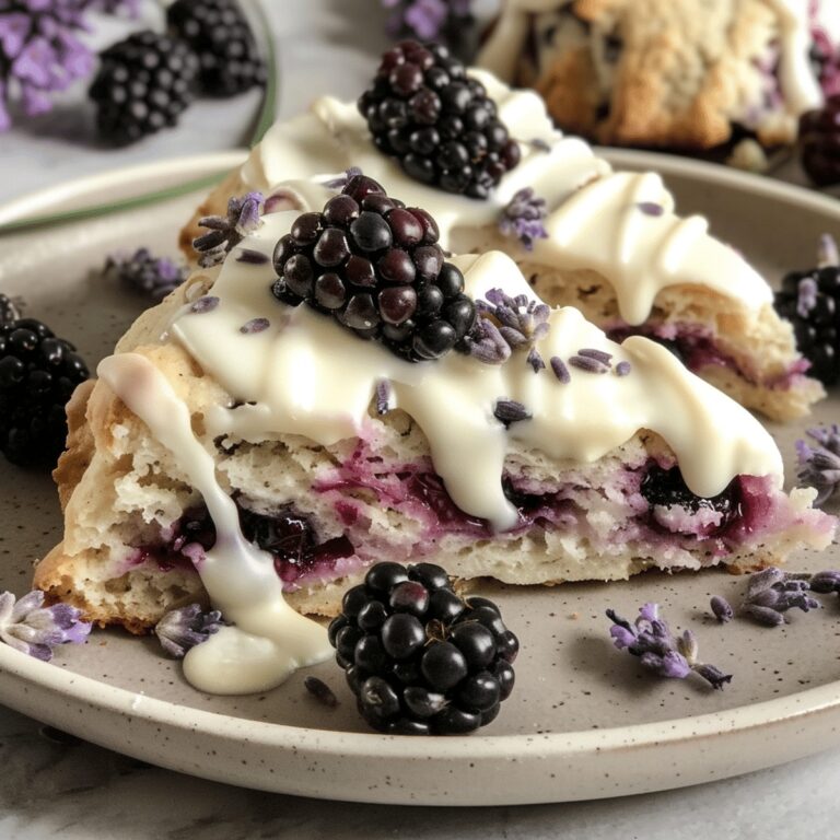 Blackberry Lavender White Chocolate Scones Recipe