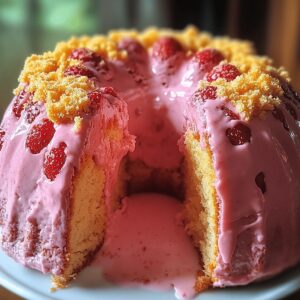 Dreamy Strawberry Cheesecake Bundt Cake Recipe