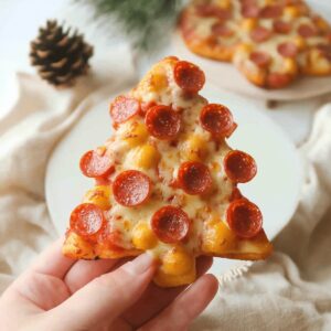 Festive Christmas Tree Pizza Recipe