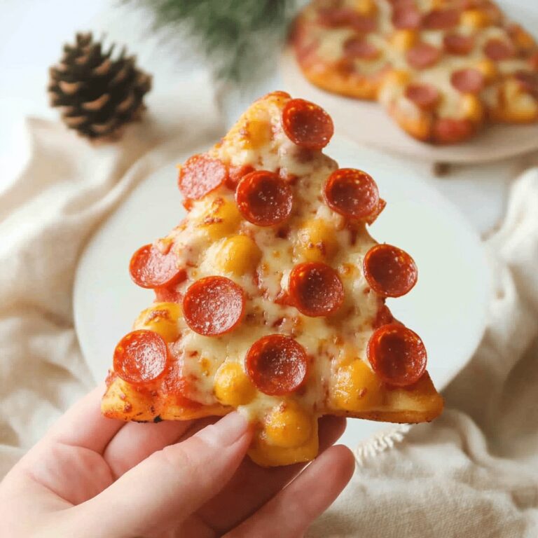Festive Christmas Tree Pizza Recipe