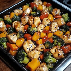 Teriyaki Chicken & Veggies One Pan Meal Recipe