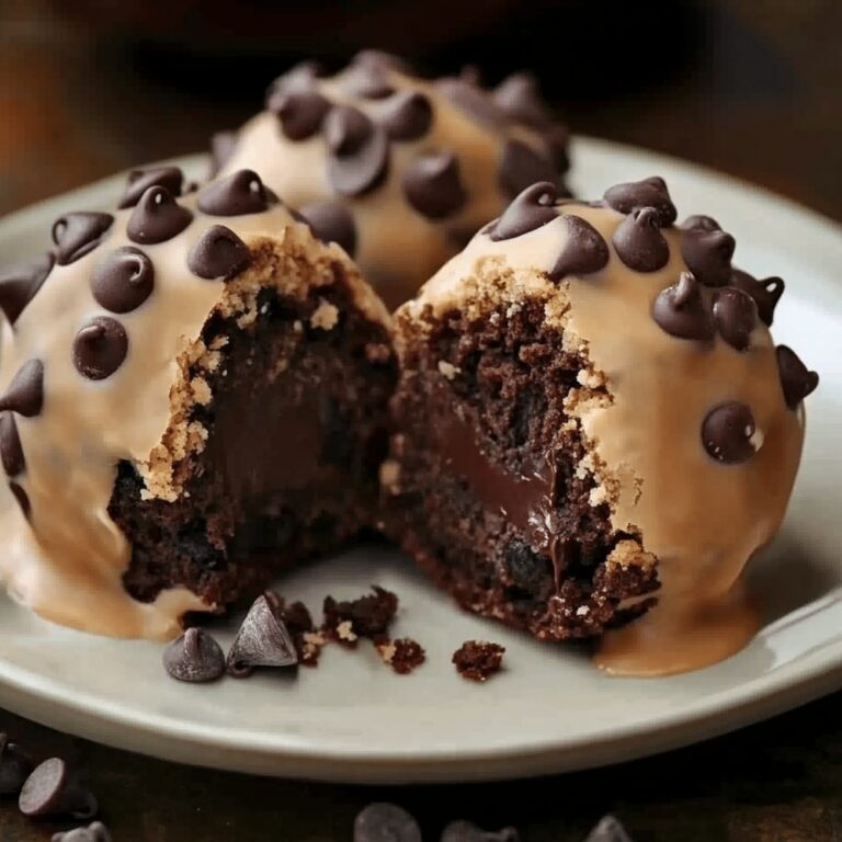 Chocolate Chip Cookie Dough Brownie Bombs Recipe