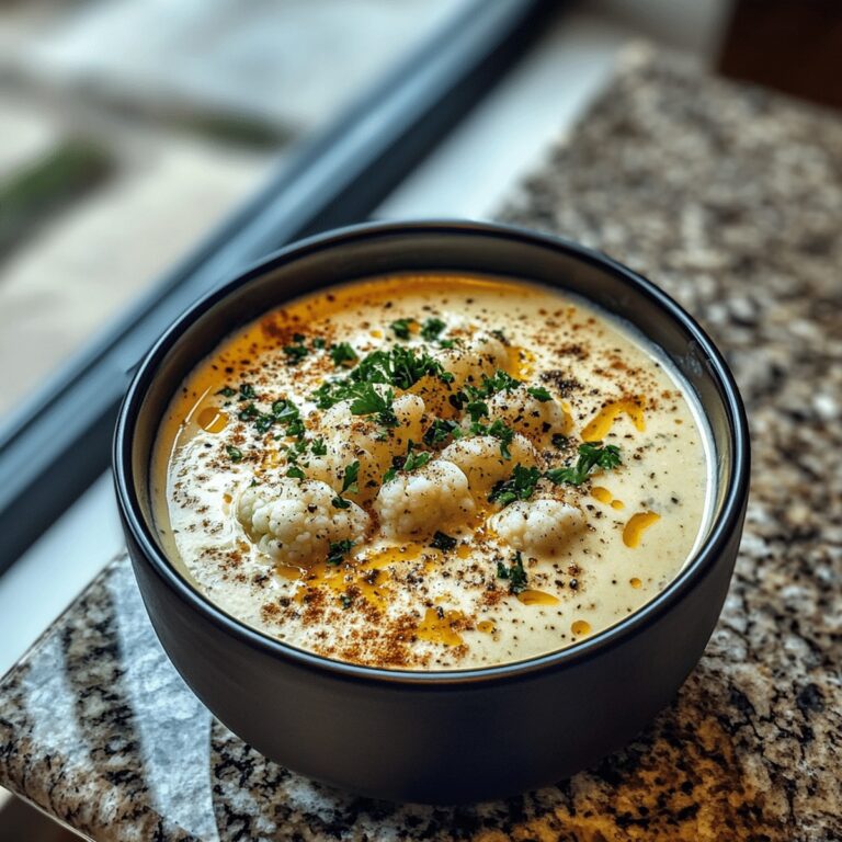 Creamy Cauliflower Soup Recipe