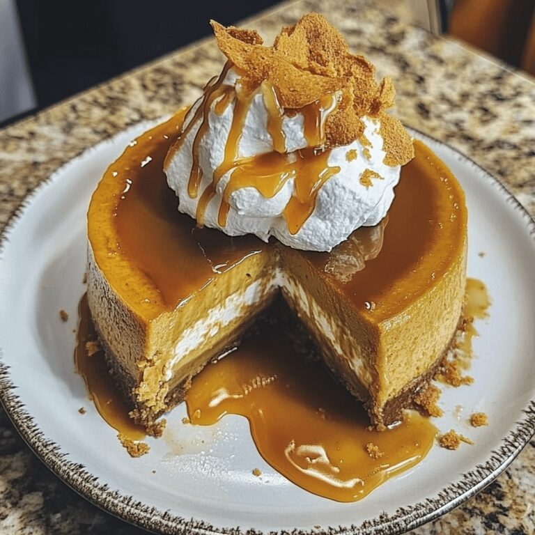 Luscious Pumpkin Caramel Cheesecake Recipe