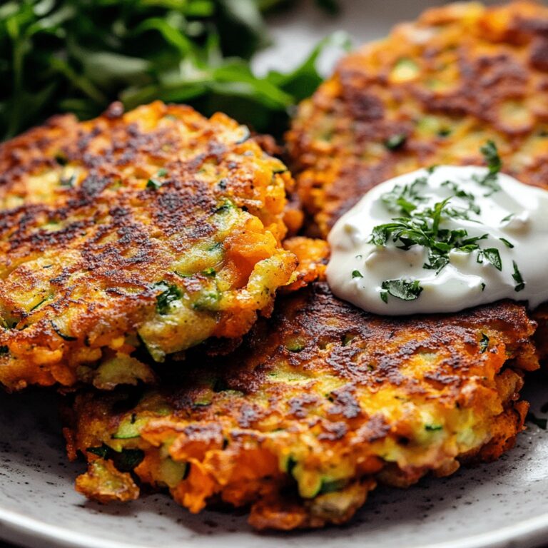Crispy Zucchini & Sweet Potato Fritters Recipe