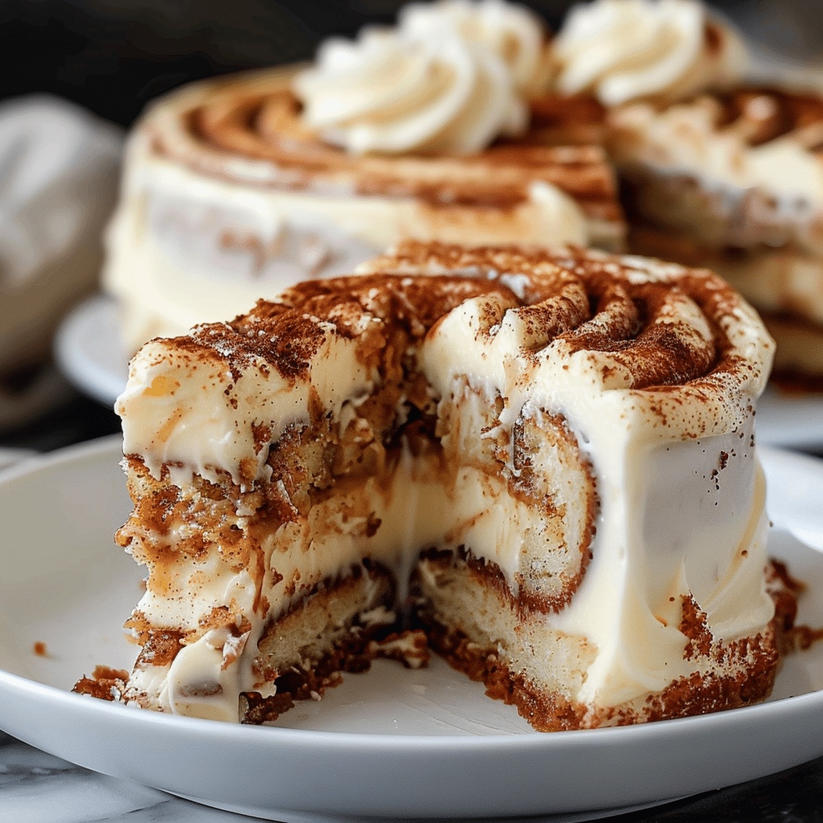 Fluffy Cinnamon Roll Cake Recipe