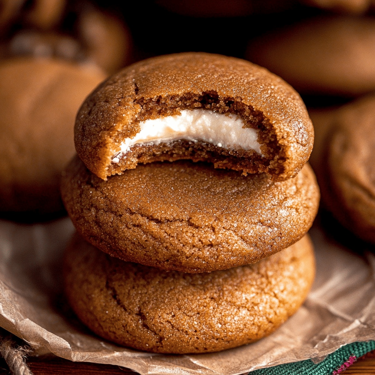 Festive Gingerbread Cheesecake Cookies Recipe