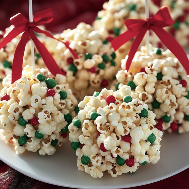 Festive Christmas Popcorn Balls Recipe