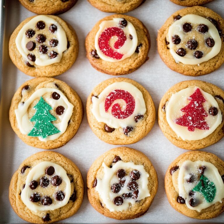 Festive Christmas Chocolate Chip Sugar Cookies Recipe