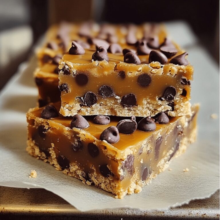 Chocolate Chip Caramel Bars Recipe