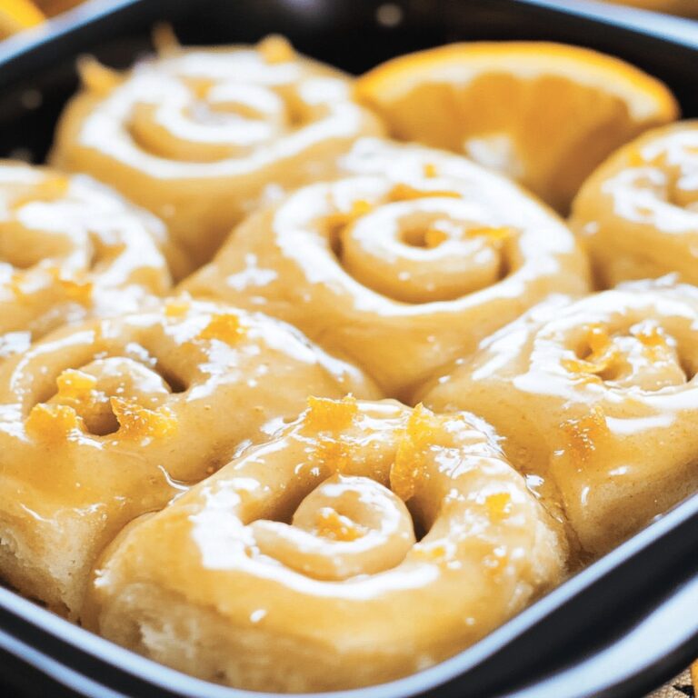 Heavenly Glazed Orange Sweet Rolls Recipe