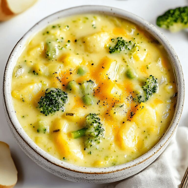 Broccoli Potato Cheese Soup Recipe