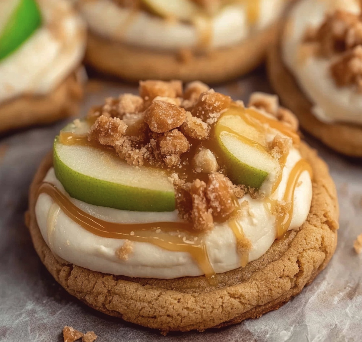 Caramel Apple Cookies Crumbl Copycat Recipe