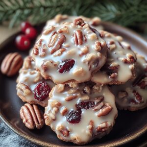 Effortless Cranberry Pecan Praline Cookies Recipe