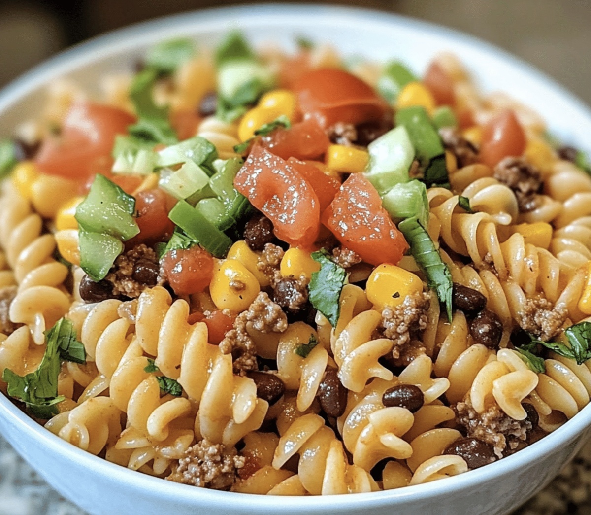 Zesty Taco Pasta Salad Recipe