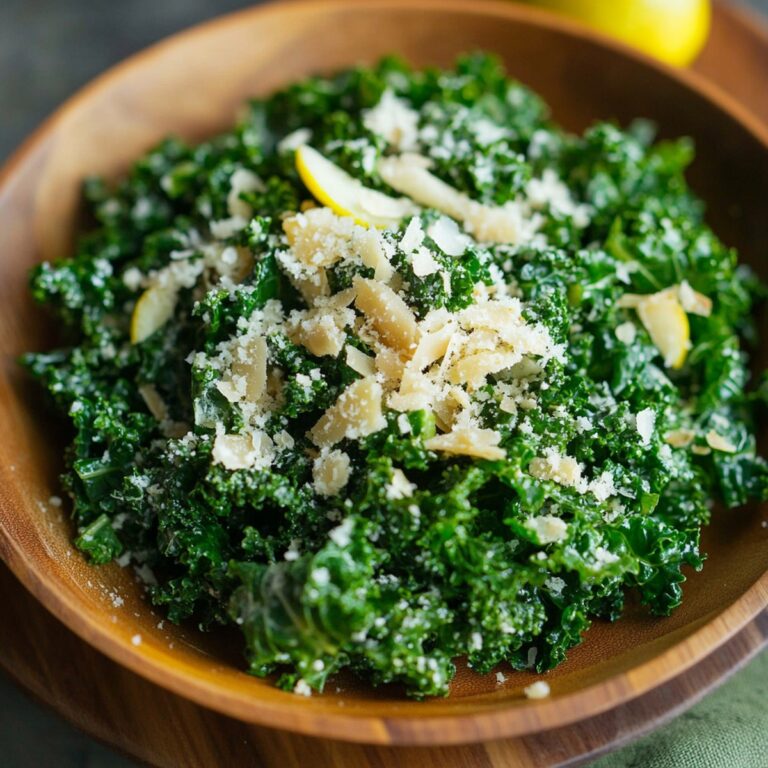Lemon Parmesan Kale Salad Recipe
