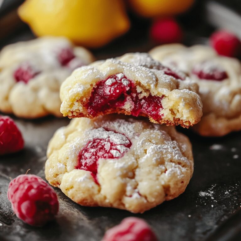Vibrant Lemon Raspberry Cookies Recipe