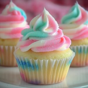 Cotton Candy Cupcakes Recipe