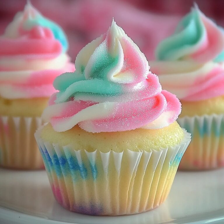 Cotton Candy Cupcakes Recipe