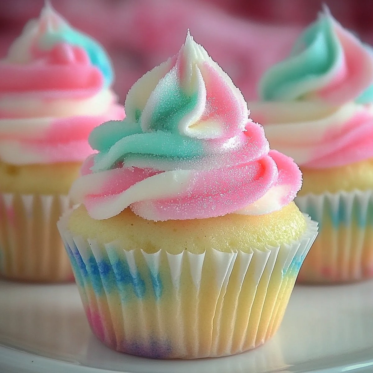 Cotton Candy Cupcakes Recipe