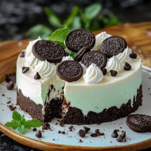 Incredible No-Bake Oreo Mint Cheesecake Recipe