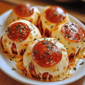 Cheesy Pepperoni Pizza Bombs Recipe