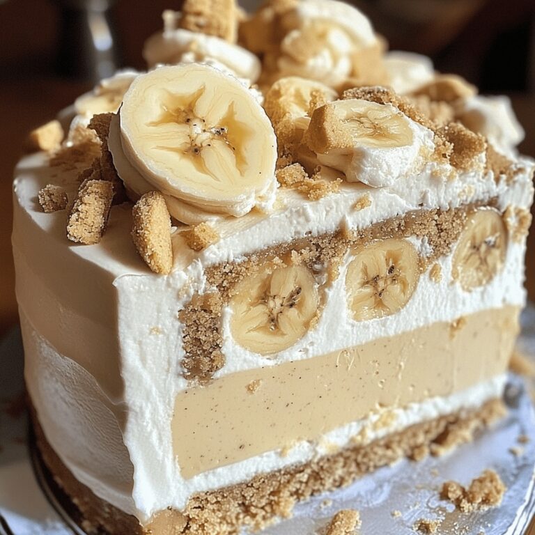 Luscious Banana Pudding Cookie Butter Cheesecake Cake Recipe