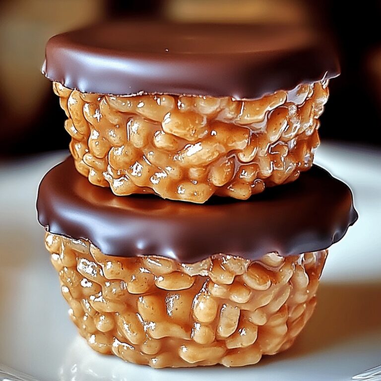 Gooey Chocolate Peanut Butter Rice Krispie Cups Recipe