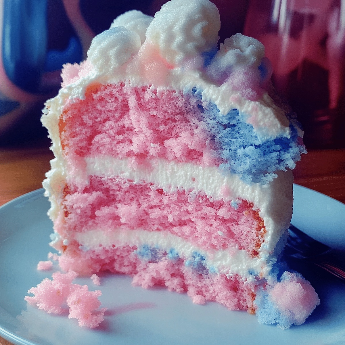 Fluffy Cotton Candy Cake Recipe