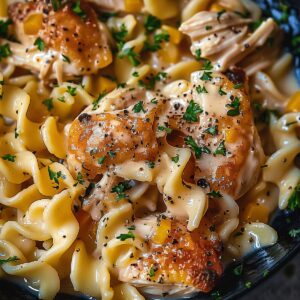 Hearty Chicken & Noodles Crock Pot Recipe