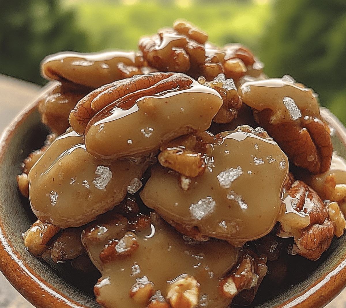 Indulgent Sea Salted Praline Pecan Clusters Recipe