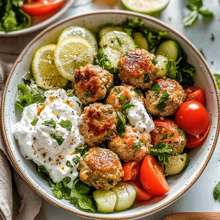 Juicy Greek Chicken Meatballs Recipe