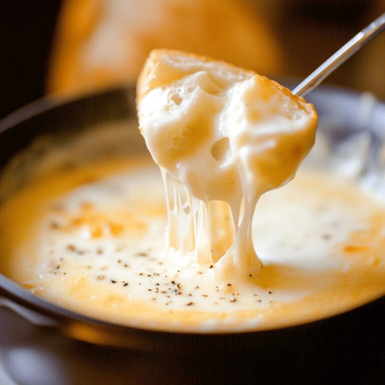 Silky Cheese Fondue Recipe