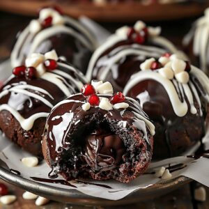 Black Forest Cookie Dough Brownie Bombs Recipe