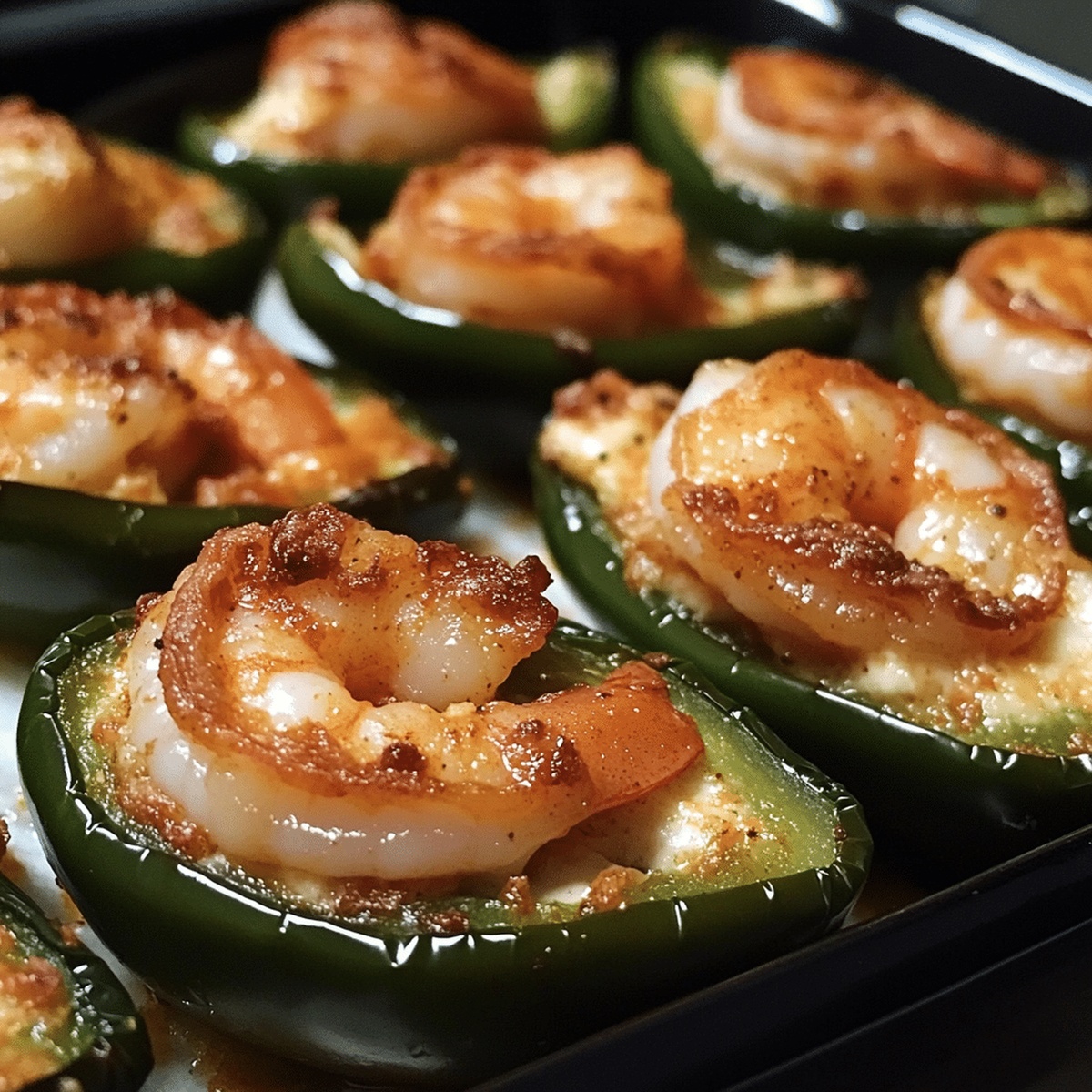 Spicy Cajun Shrimp Stuffed Jalapenos Recipe