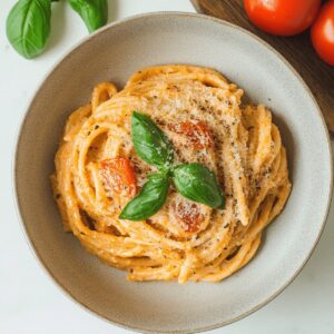 Creamy Tomato And Garlic Ricotta Pasta Recipe