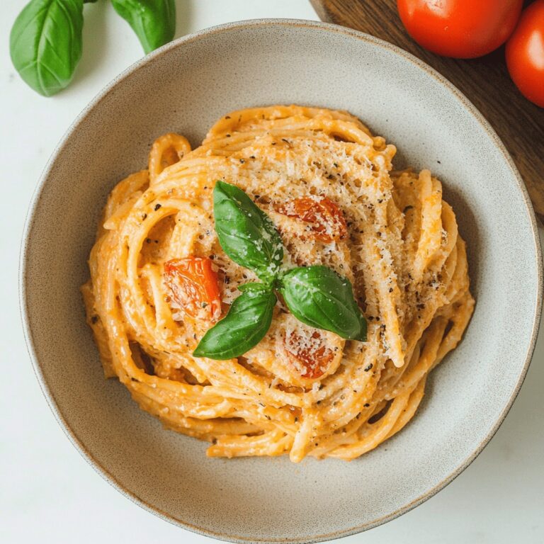 Creamy Tomato And Garlic Ricotta Pasta Recipe