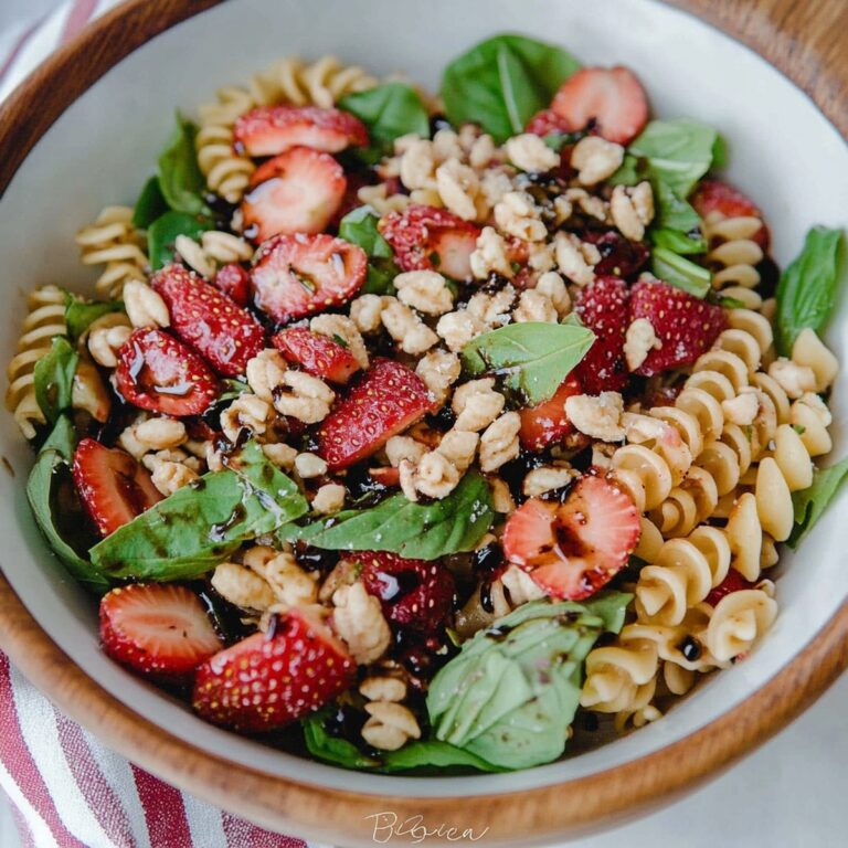 Balsamic Strawberry Pasta Salad Recipe