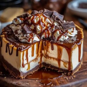 Caramel Chocolate Coffee Cheesecake Recipe